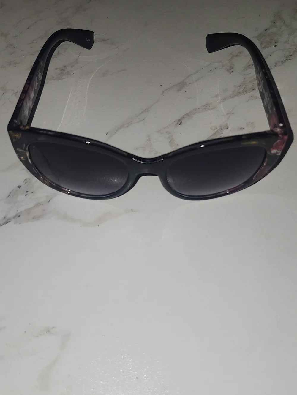 Nanette Lepore Cat-Eye Translucent Floral Sunglasses